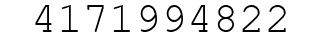 Number 4171994822.