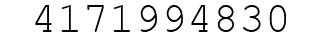 Number 4171994830.