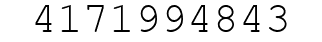 Number 4171994843.