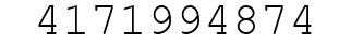Number 4171994874.