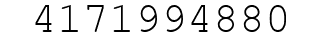 Number 4171994880.