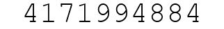 Number 4171994884.