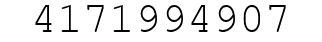 Number 4171994907.