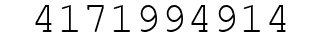 Number 4171994914.