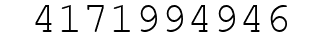 Number 4171994946.