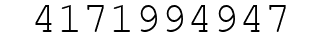 Number 4171994947.