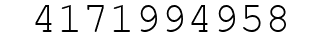 Number 4171994958.