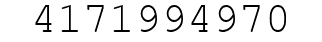 Number 4171994970.