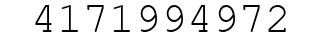 Number 4171994972.