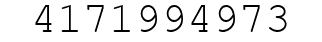 Number 4171994973.