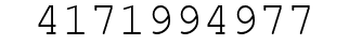 Number 4171994977.
