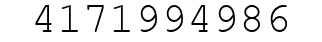 Number 4171994986.