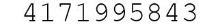 Number 4171995843.
