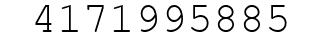 Number 4171995885.