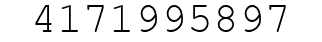 Number 4171995897.