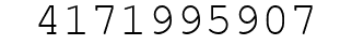 Number 4171995907.