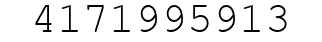 Number 4171995913.