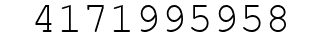 Number 4171995958.