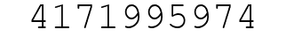 Number 4171995974.