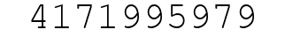 Number 4171995979.