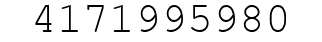 Number 4171995980.