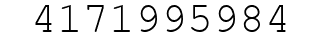 Number 4171995984.