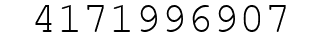 Number 4171996907.