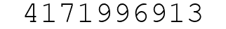 Number 4171996913.