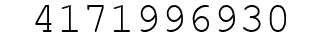 Number 4171996930.
