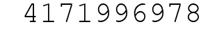 Number 4171996978.