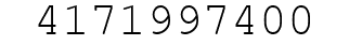 Number 4171997400.