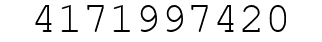 Number 4171997420.