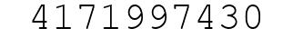 Number 4171997430.