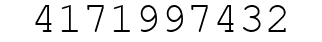 Number 4171997432.