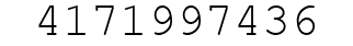 Number 4171997436.