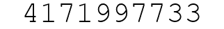 Number 4171997733.