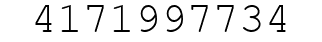 Number 4171997734.