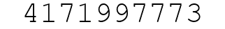 Number 4171997773.