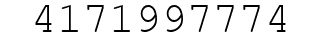 Number 4171997774.