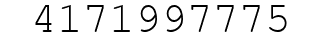 Number 4171997775.