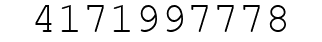 Number 4171997778.