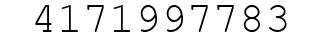 Number 4171997783.