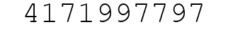 Number 4171997797.