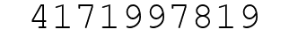 Number 4171997819.