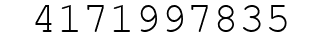 Number 4171997835.