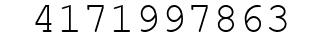 Number 4171997863.