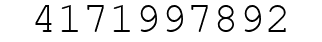 Number 4171997892.