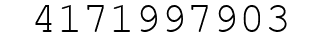 Number 4171997903.