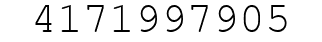 Number 4171997905.