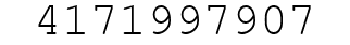 Number 4171997907.